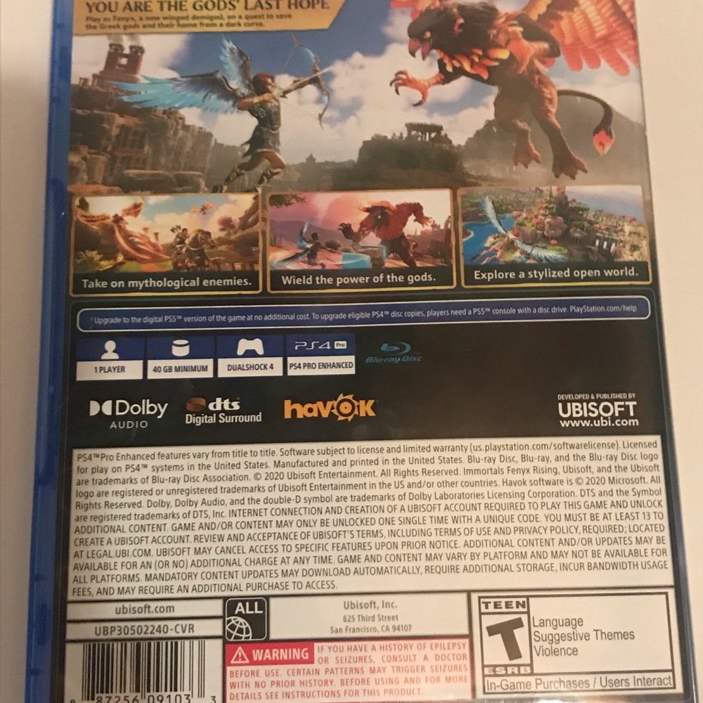 PS4 Immortals Fenyx Rising - Picture 2 of 3